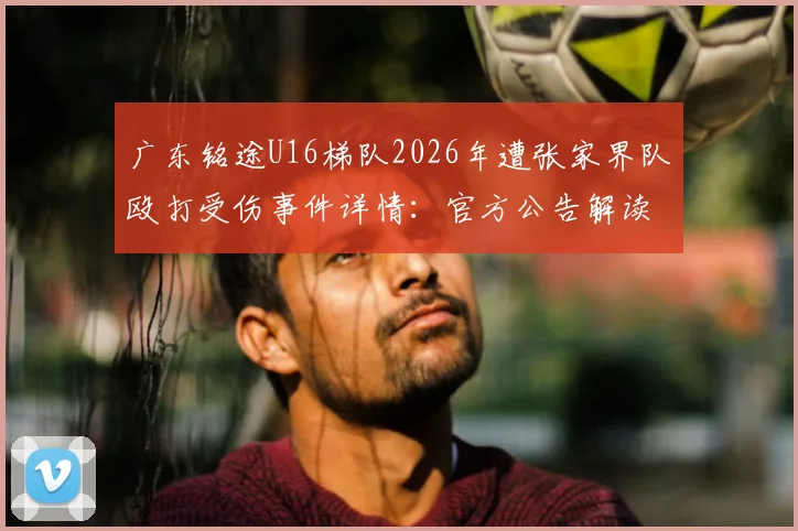 广东铭途U16梯队2026年遭张家界队殴打受伤事件详情：官方公告解读与青少年足球暴力事件反思